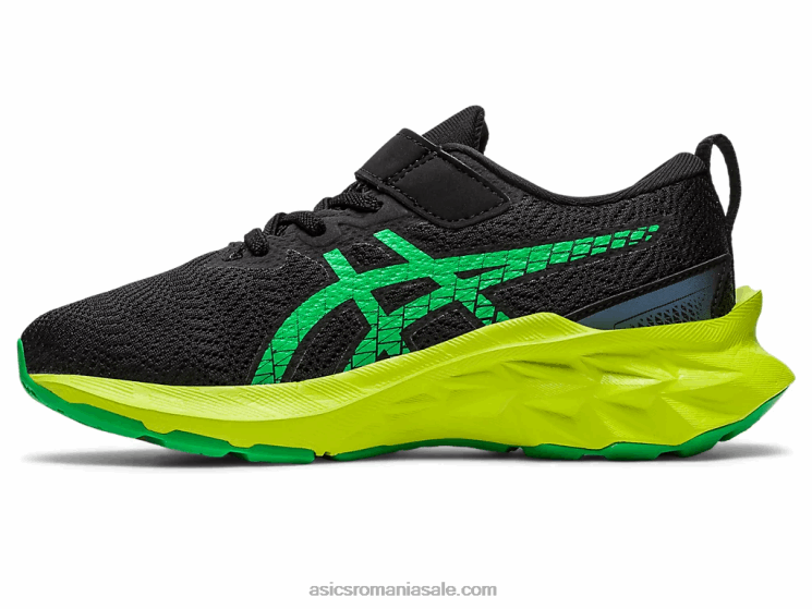Asics coaja neagra/lamaie novablast 2 preşcolar ZF4644224
