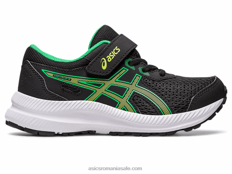 Asics coaja neagra/lamaie susțin 8 preșcolari ZF4644243