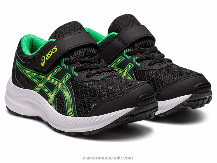 Asics coaja neagra/lamaie susțin 8 preșcolari ZF4644243