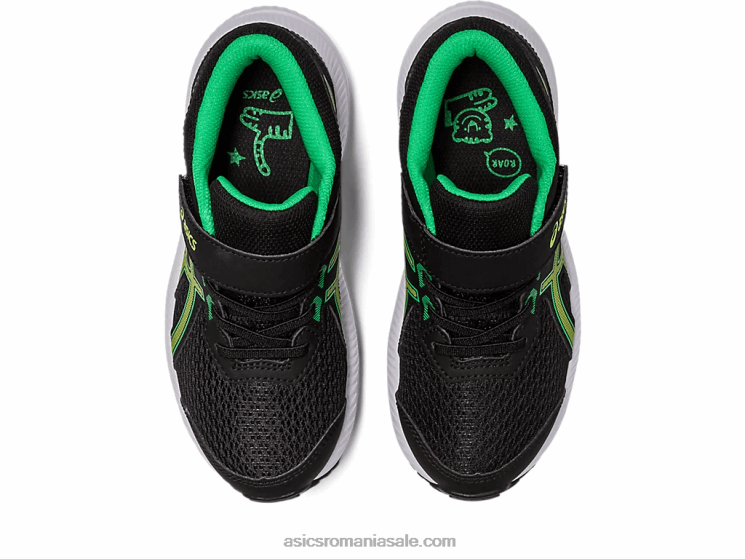 Asics coaja neagra/lamaie susțin 8 preșcolari ZF4644243