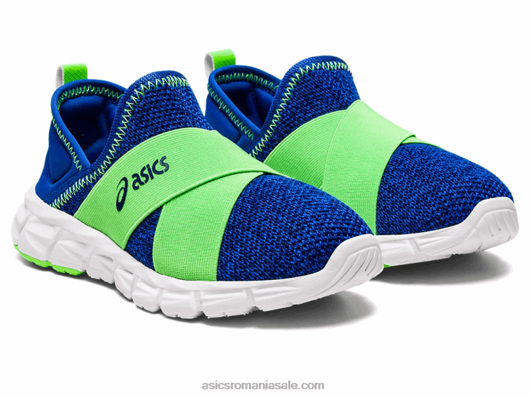 Asics iluzie gecko albastru/verde slip-on cuantic lyte preșcolar ZF4644437