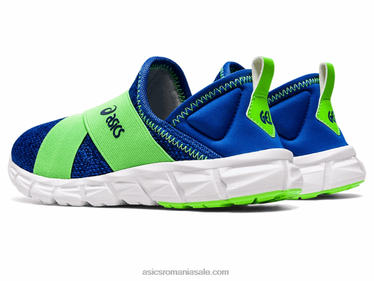 Asics iluzie gecko albastru/verde slip-on cuantic lyte preșcolar ZF4644437