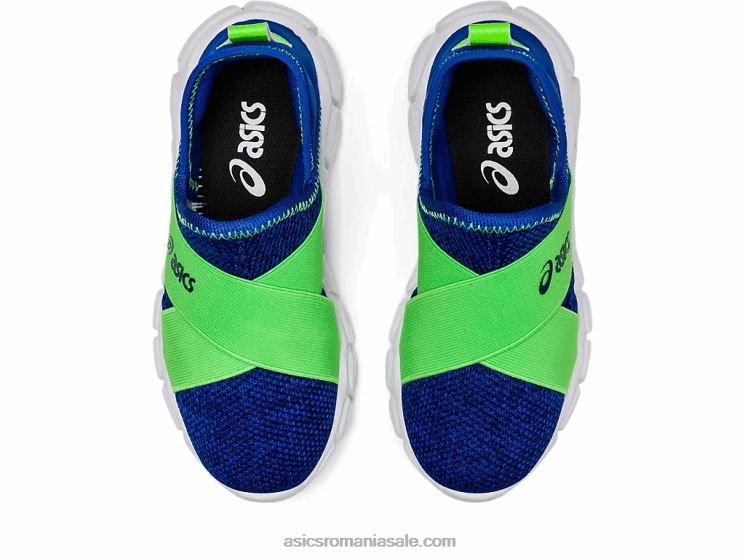 Asics iluzie gecko albastru/verde slip-on cuantic lyte preșcolar ZF4644437