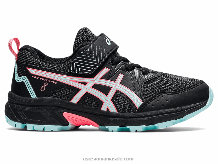 Asics negru/albastru clar pre venture 8 preşcolar ZF4644501
