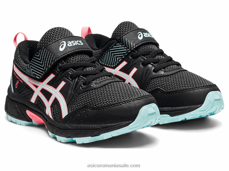 Asics negru/albastru clar pre venture 8 preşcolar ZF4644501