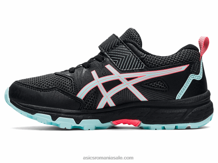 Asics negru/albastru clar pre venture 8 preşcolar ZF4644501