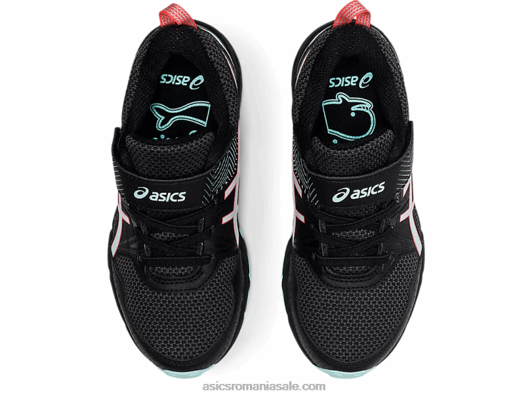 Asics negru/albastru clar pre venture 8 preşcolar ZF4644501