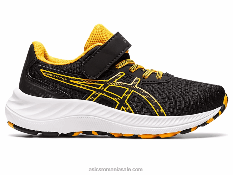 Asics negru/chihlimbar pre excite 9 preşcolar ZF4644344