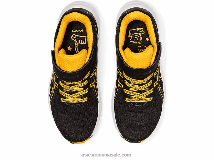 Asics negru/chihlimbar pre excite 9 preşcolar ZF4644344