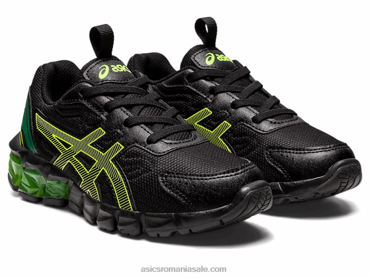 Asics negru/galben de siguranță gel-quantum 90 3 preşcolar ZF4644355