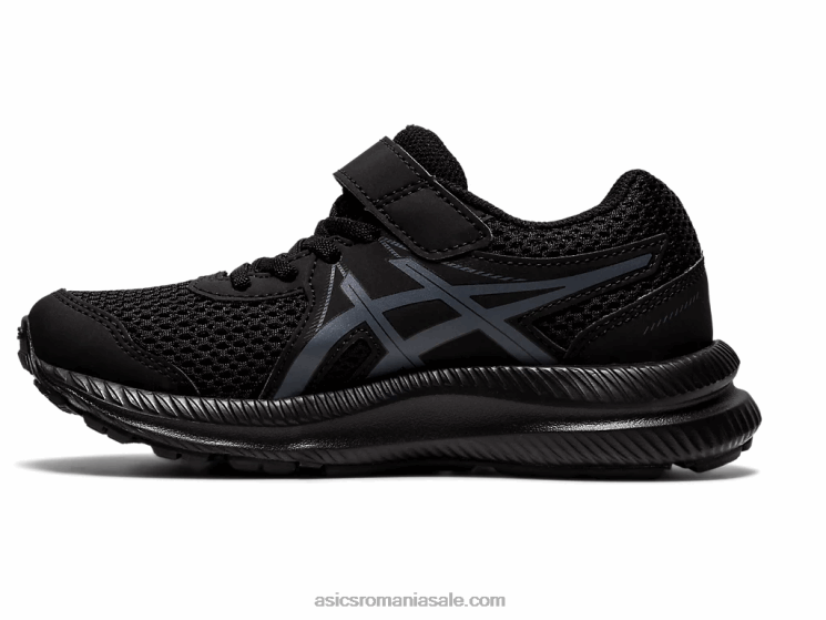 Asics negru/gri purtător susțin 7 preșcolari ZF4644413