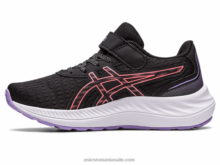 Asics negru/papaia pre excite 9 preşcolar ZF4644289