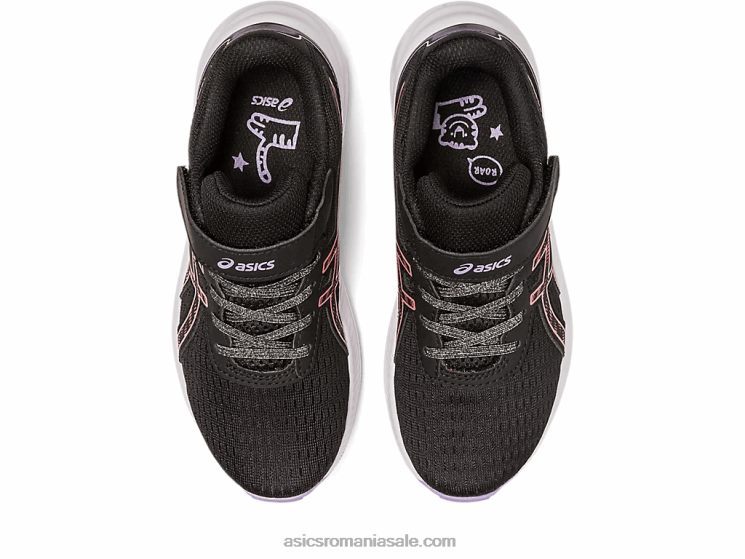 Asics negru/papaia pre excite 9 preşcolar ZF4644289