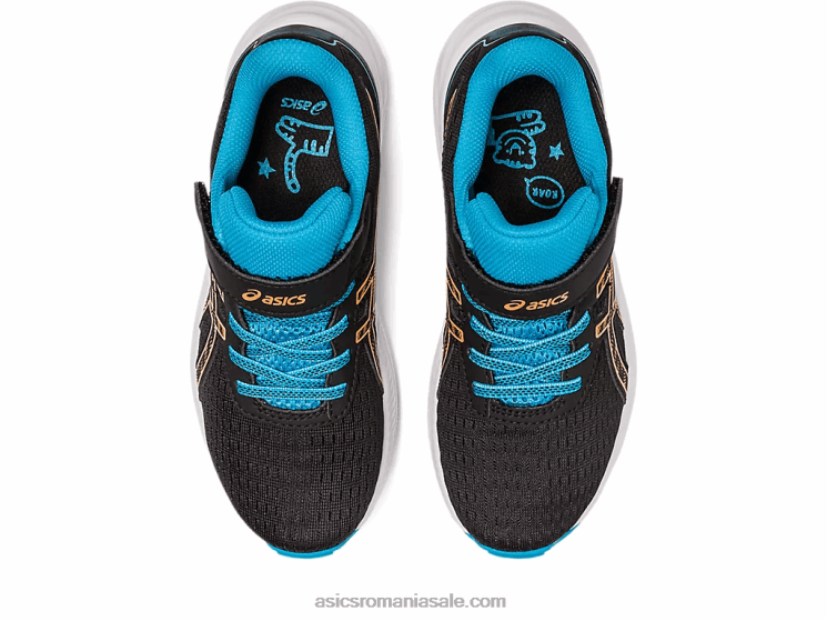 Asics negru/piersica soarelui pre excite 9 preşcolar ZF4644280