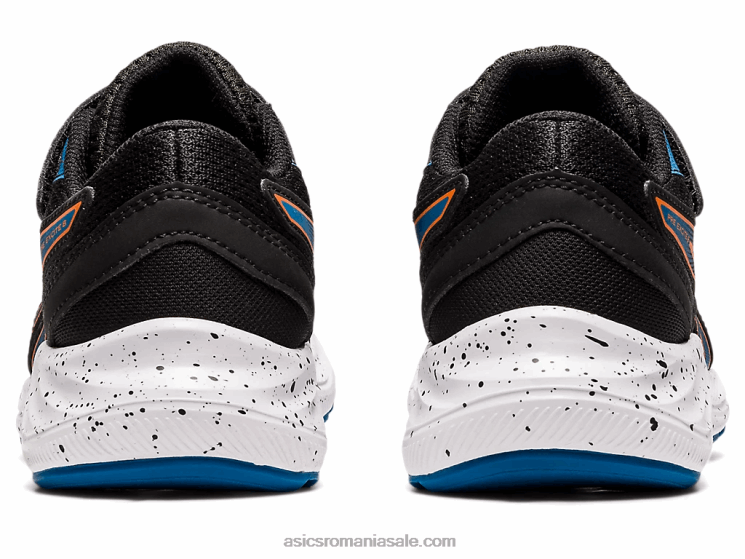 Asics negru/portocaliu galben pre excite 8 preşcolar ZF4644532