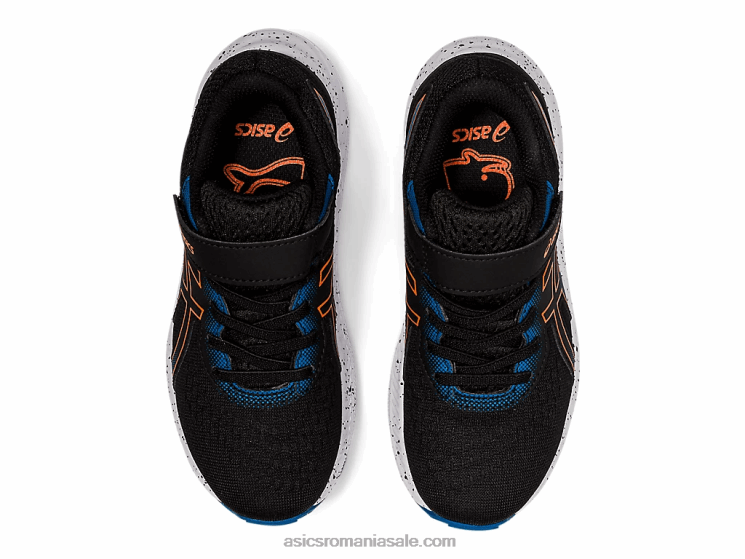 Asics negru/portocaliu galben pre excite 8 preşcolar ZF4644532