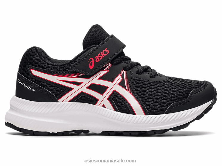 Asics negru/rosu electric susțin 7 preșcolari ZF4644512