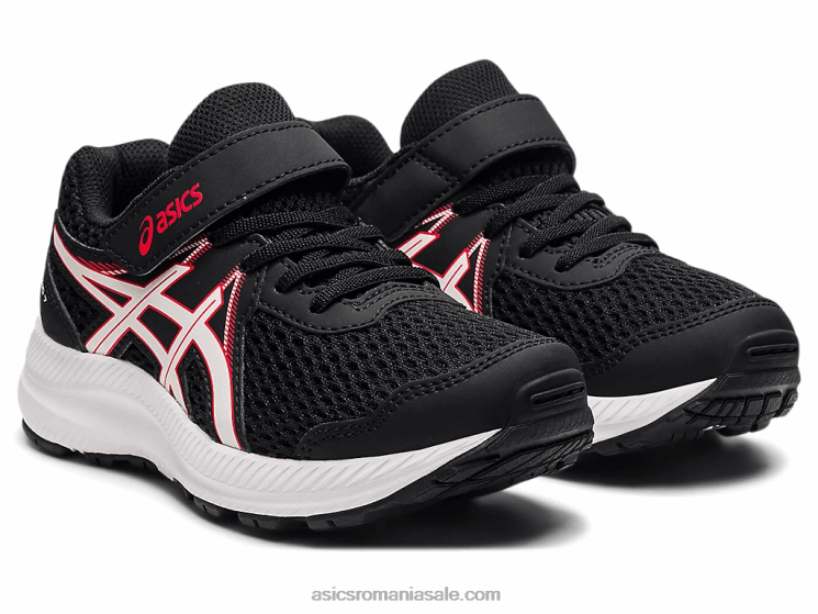 Asics negru/rosu electric susțin 7 preșcolari ZF4644512