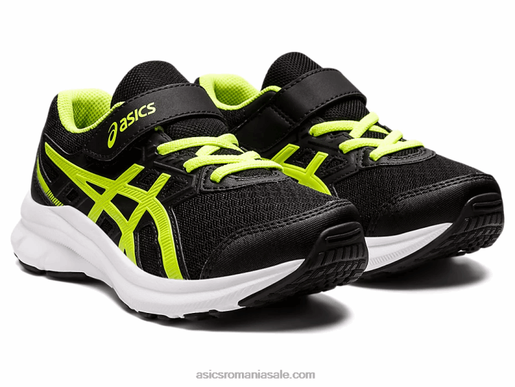 Asics negru/verde pericol jolt 3 preşcolar ZF4644529