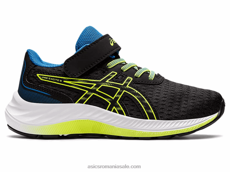 Asics negru/verde pericol pre excite 9 preşcolar ZF4644460