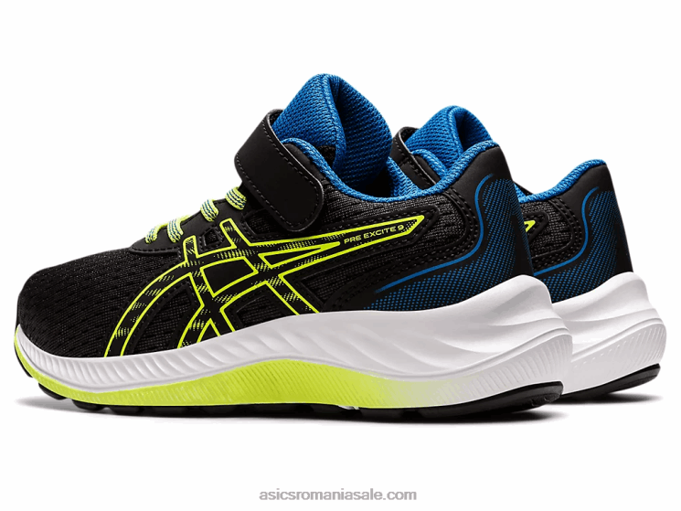 Asics negru/verde pericol pre excite 9 preşcolar ZF4644460