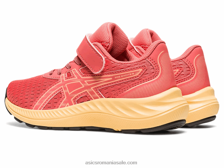 Asics papaya/dună de vară pre excite 9 preşcolar ZF4644284