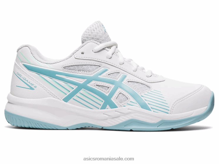 Asics alb/albastru fum gel-joc școala de clasa a 8-a ZF4644408