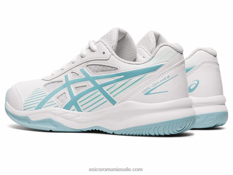 Asics alb/albastru fum gel-joc școala de clasa a 8-a ZF4644408