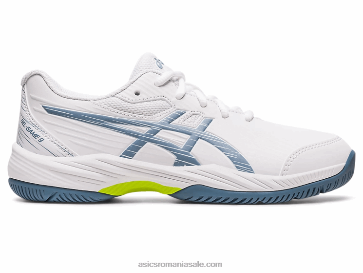Asics alb/albastru oțel gel-joc școala de clasa a 9-a ZF4644267