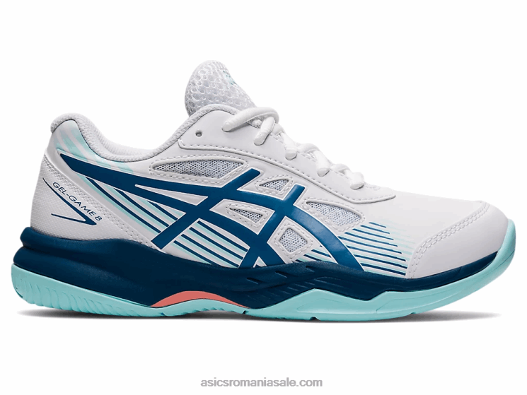Asics alb/indigo deschis gel-joc școala de clasa a 8-a ZF4644492