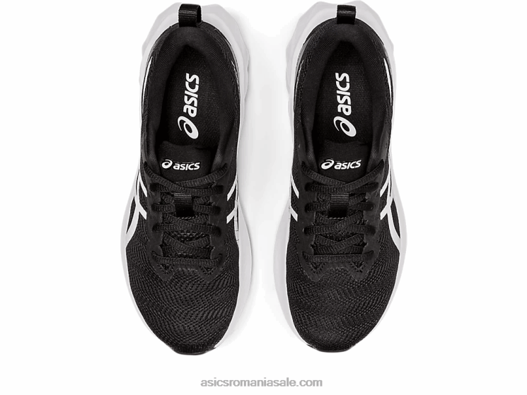 Asics alb negru școala clasa a 2-a novablast ZF4644473