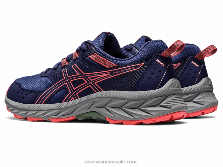 Asics albastru indigo/papaya gel-venture școala clasa a 9-a ZF4644220