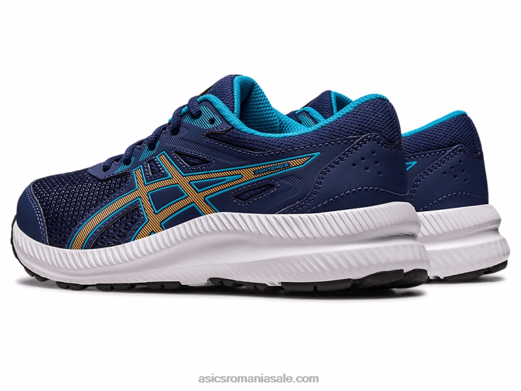 Asics albastru indigo/piersica soarelui susțin școala clasa a 8-a ZF4644286