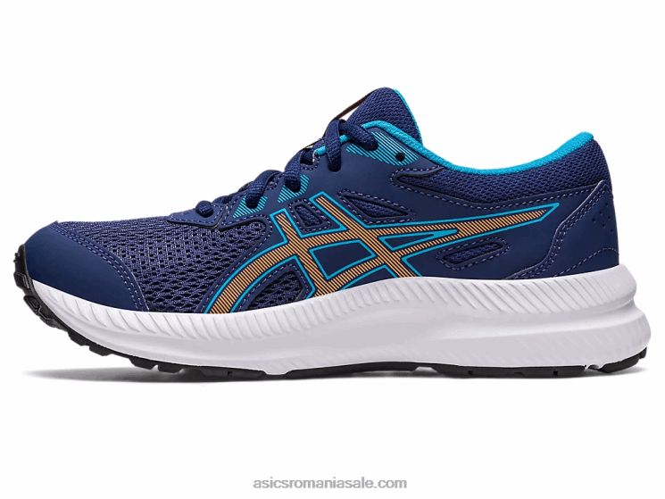 Asics albastru indigo/piersica soarelui susțin școala clasa a 8-a ZF4644286