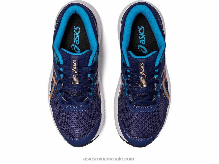 Asics albastru indigo/piersica soarelui susțin școala clasa a 8-a ZF4644286