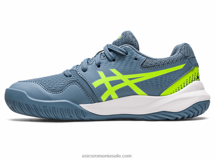 Asics albastru oțel/verde pericol gel-rezoluție școala clasa a 9-a ZF4644219
