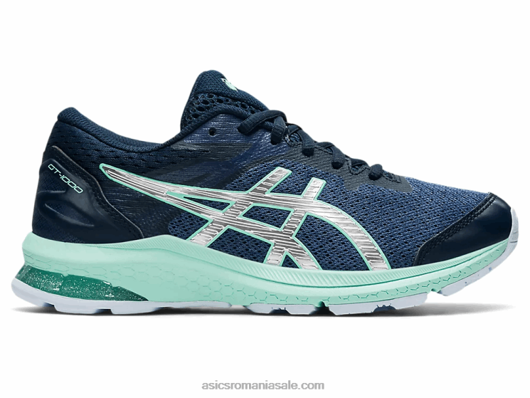Asics albastru tunet/argintiu pur gt-1000 clasa a 10-a ZF4644434