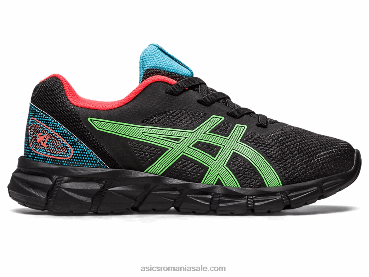 Asics gecko negru/verde gel-quantum lyte ii preșcolar ZF4644295