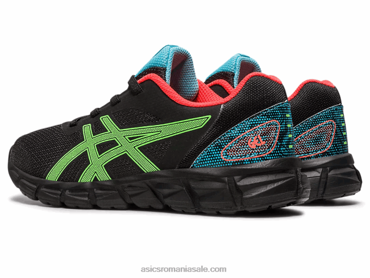 Asics gecko negru/verde gel-quantum lyte ii preșcolar ZF4644295