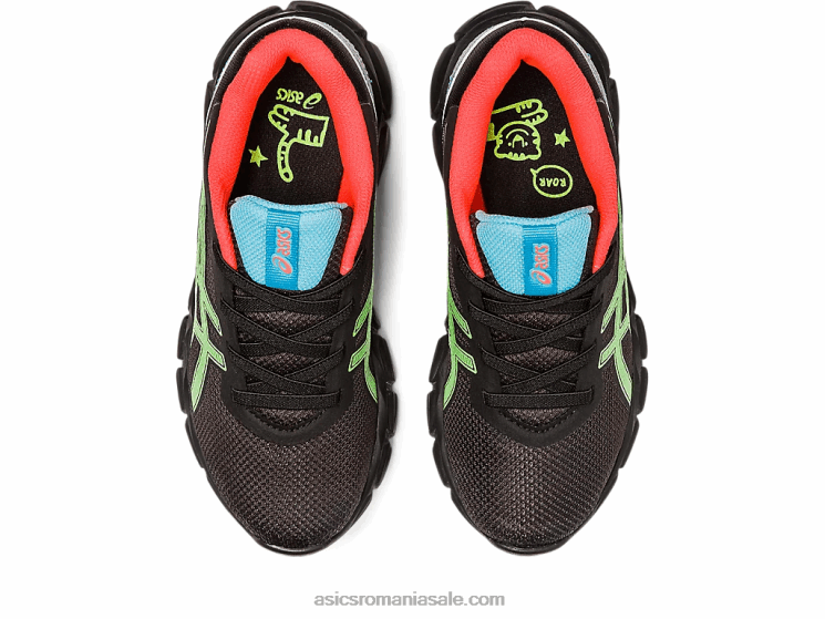Asics gecko negru/verde gel-quantum lyte ii preșcolar ZF4644295