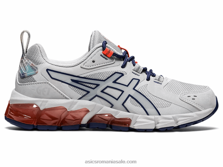 Asics gri ghețar/albastru tunet gel-quantum clasa 180 scoala ZF4644513