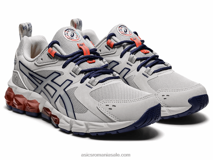 Asics gri ghețar/albastru tunet gel-quantum clasa 180 scoala ZF4644513