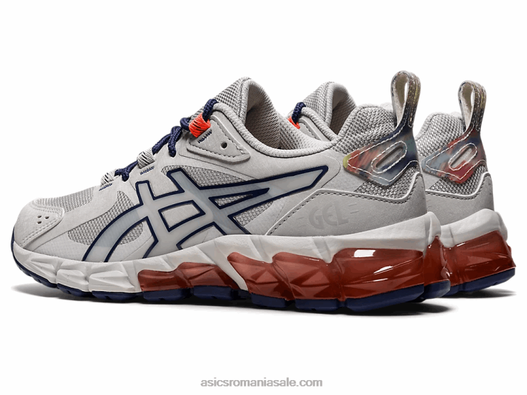 Asics gri ghețar/albastru tunet gel-quantum clasa 180 scoala ZF4644513