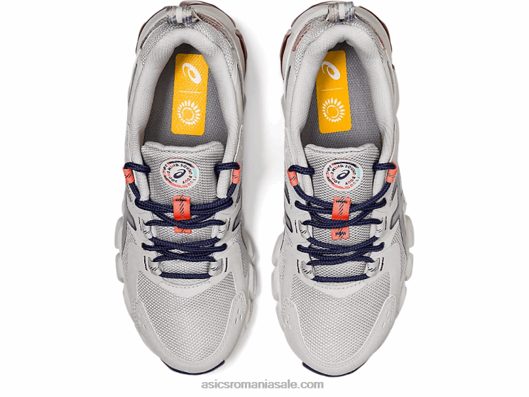 Asics gri ghețar/albastru tunet gel-quantum clasa 180 scoala ZF4644513