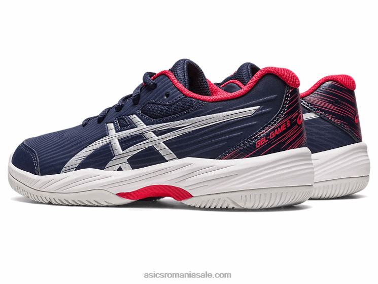 Asics miezul nopții/argint pur gel-joc școala de clasa a 9-a ZF4644273