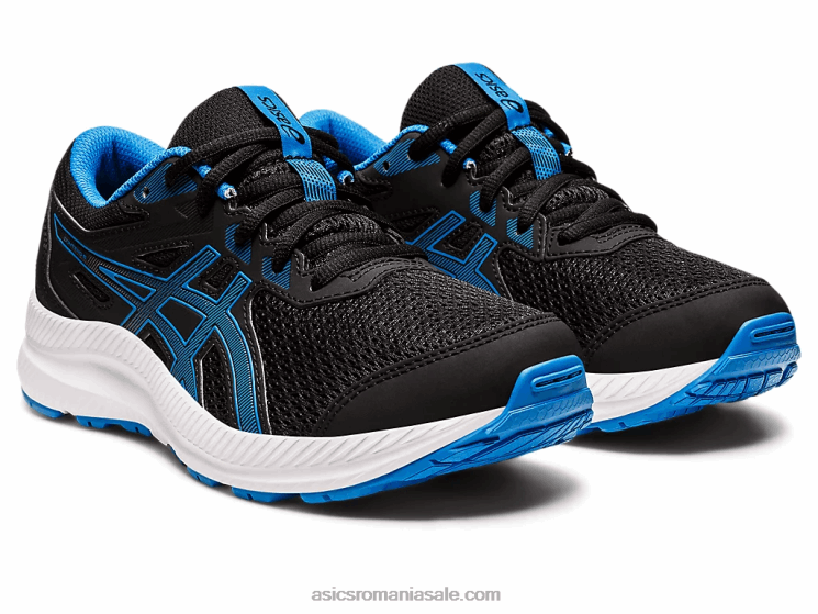 Asics negru/albastru electric susțin școala clasa a 8-a ZF4644394