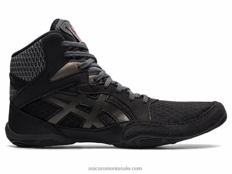 Asics negru/gunmetal snapdown școala de clasa a 3-a ZF4644515