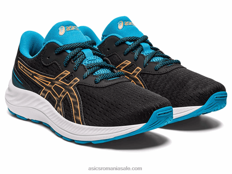 Asics negru/piersica soarelui gel-excite școala clasa a 9-a ZF4644307