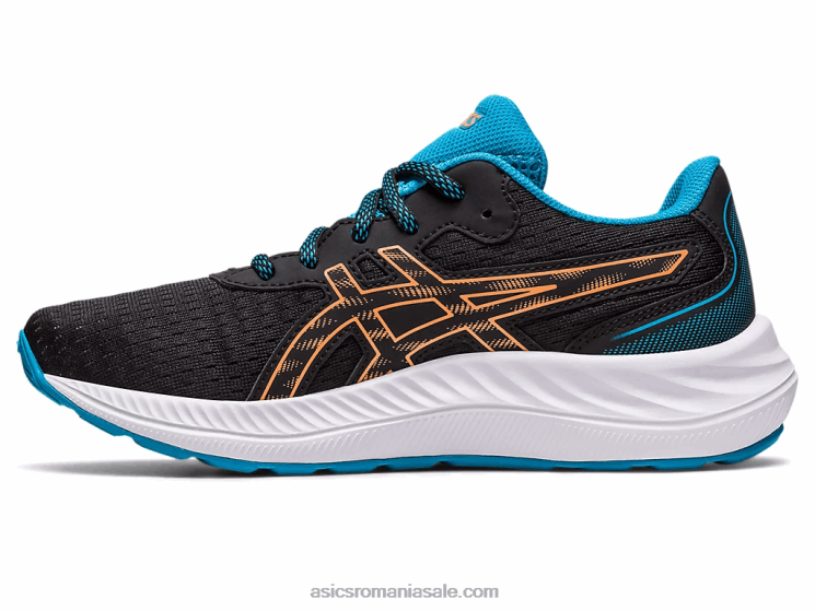 Asics negru/piersica soarelui gel-excite școala clasa a 9-a ZF4644307