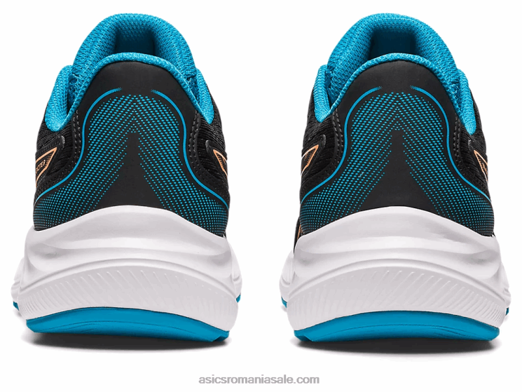 Asics negru/piersica soarelui gel-excite școala clasa a 9-a ZF4644307